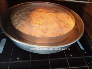 pudim de pão da vovó no forno