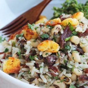 Receita de baião de dois light com arroz integral